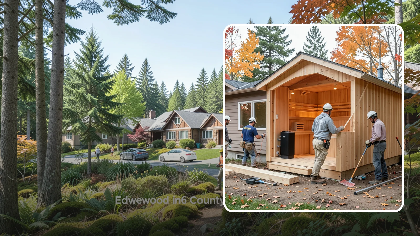 Sauna Construction in Edgewood, Pierce County, WA - We build home saunas engineered to handle intense heat and moisture safely for years.