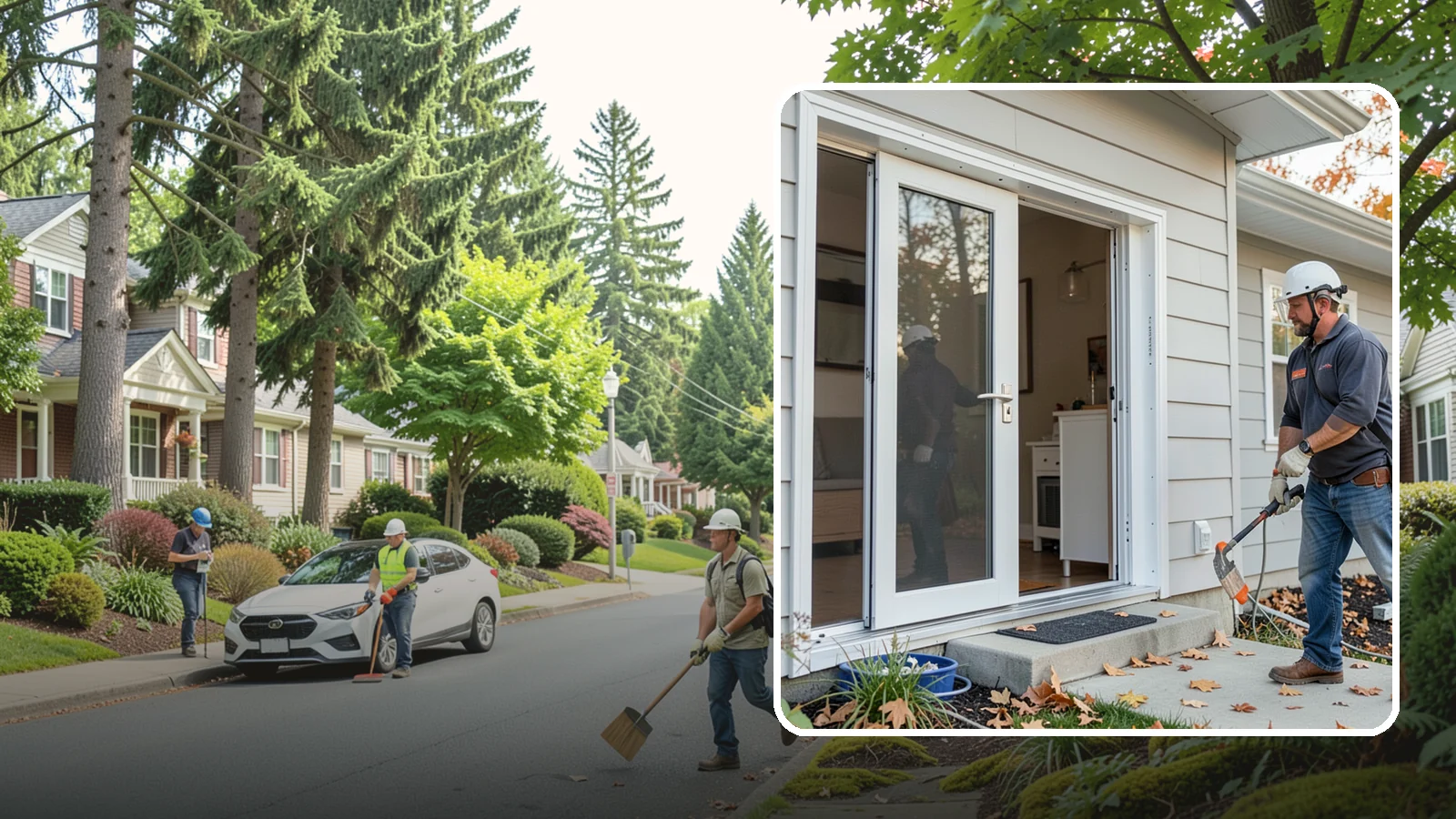 Screen Door Installation in Beaux Arts Village, King County, WA - Screen doors that invite fresh Northwest air inside while keeping insects out.