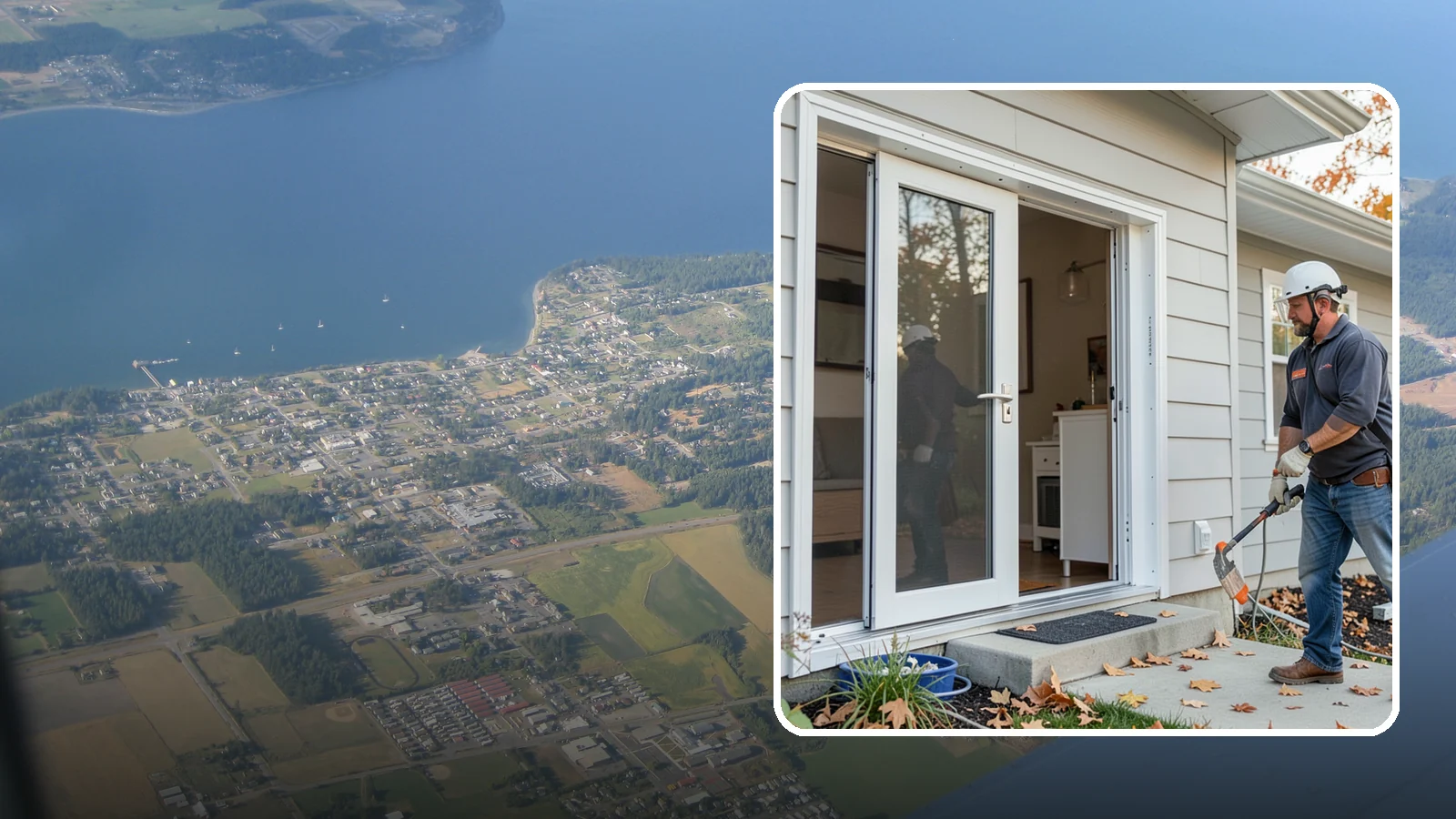 Screen Door Installation in Coupeville, Island County, WA - Screen doors that invite fresh Northwest air inside while keeping insects out.