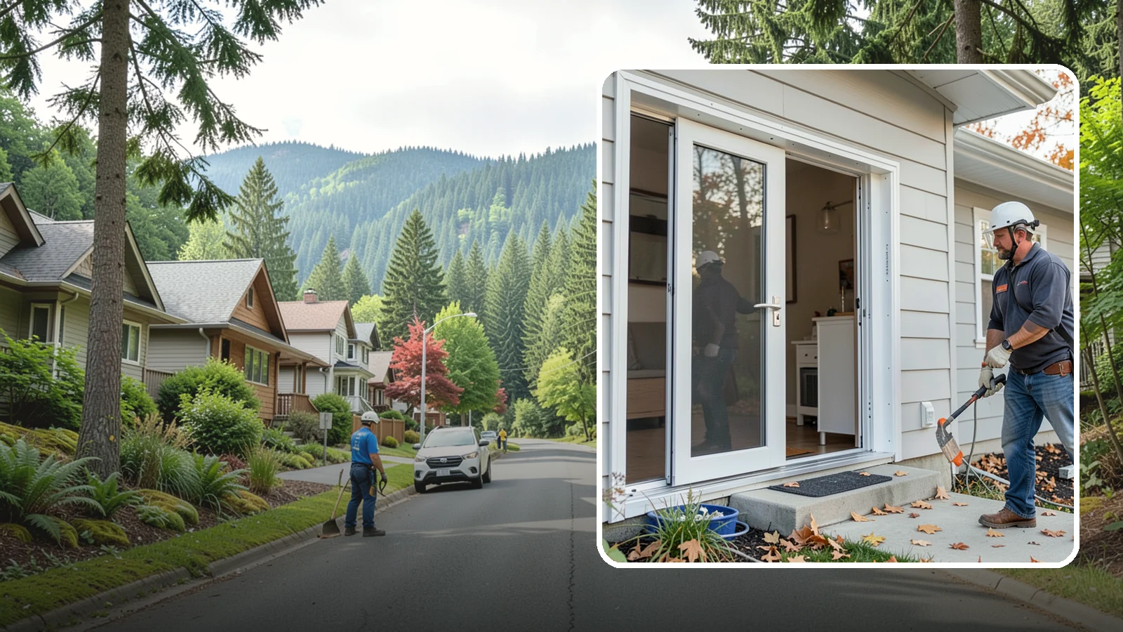 Screen Door Installation in Darrington, Snohomish County, WA - Screen doors that invite fresh Northwest air inside while keeping insects out.