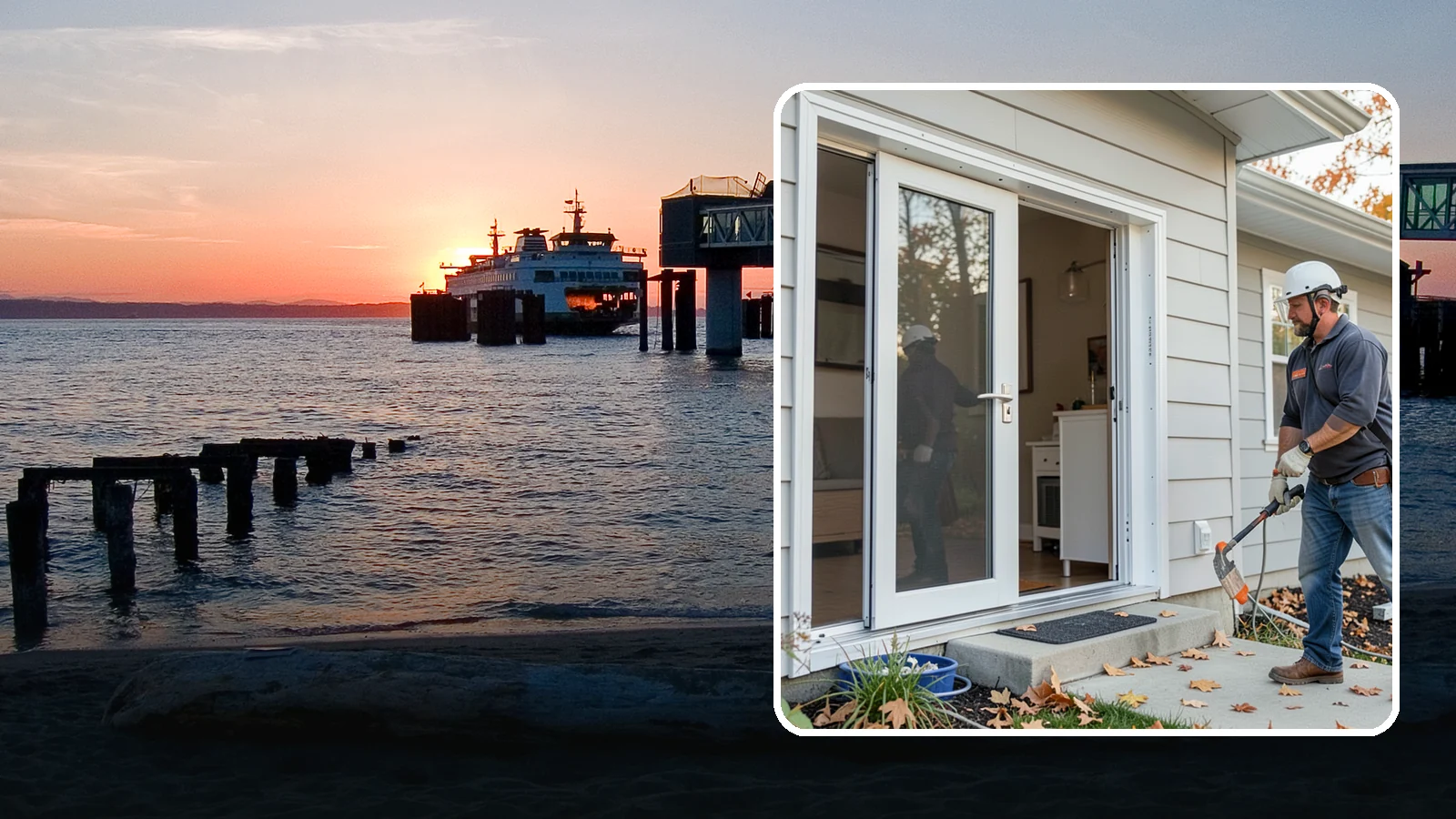 Screen Door Installation in Edmonds, Snohomish County, WA - Screen doors that invite fresh Northwest air inside while keeping insects out.