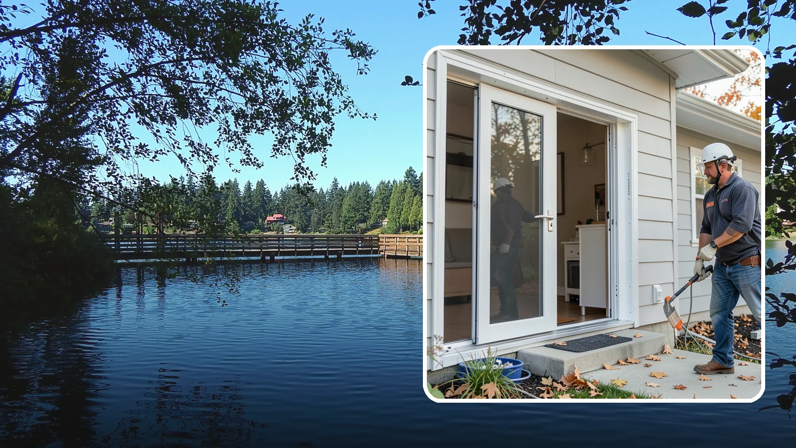 Screen Door Installation in Federal Way, King County, WA - Screen doors that invite fresh Northwest air inside while keeping insects out.