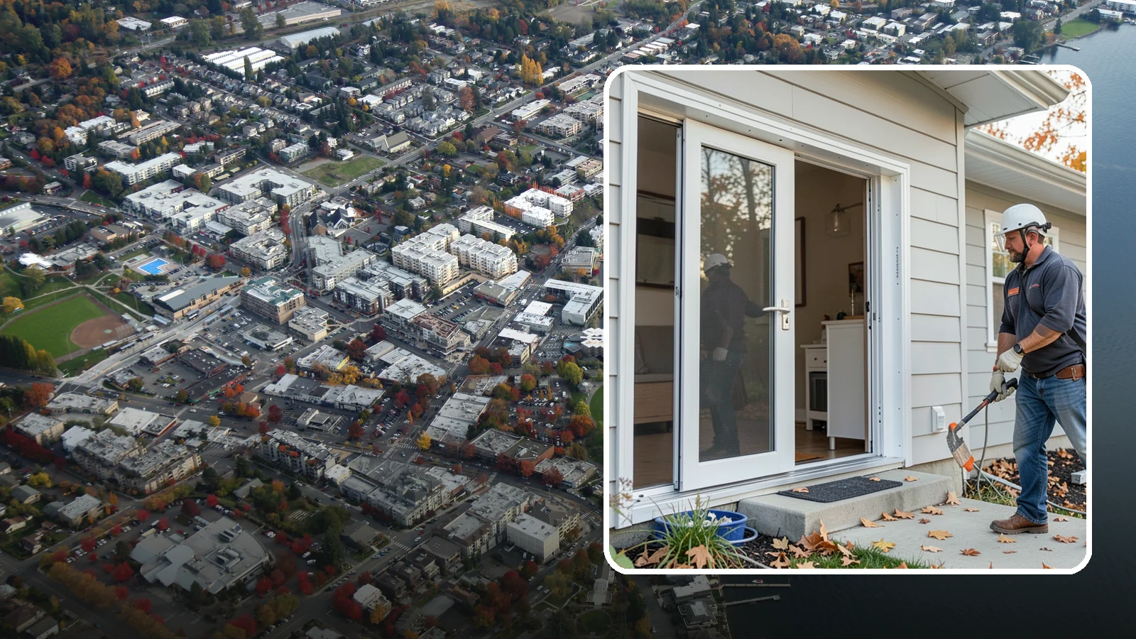 Screen Door Installation in Kirkland, King County, WA - Screen doors that invite fresh Northwest air inside while keeping insects out.