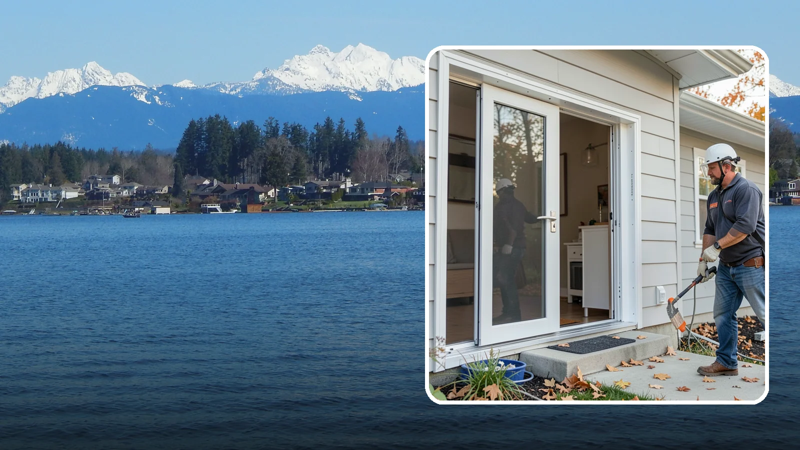 Screen Door Installation in Lake Stevens, Snohomish County, WA - Screen doors that invite fresh Northwest air inside while keeping insects out.