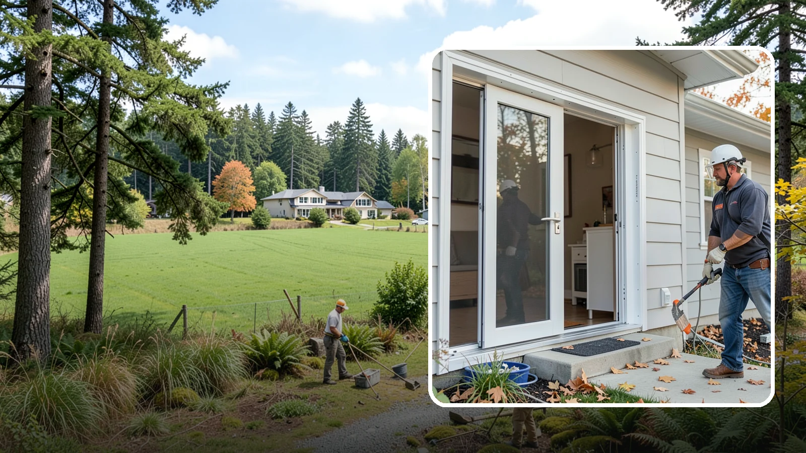Screen Door Installation in Lyman, Skagit County, WA - Screen doors that invite fresh Northwest air inside while keeping insects out.