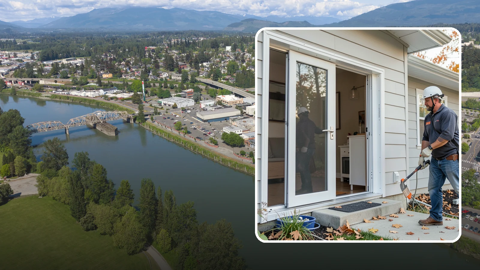Screen Door Installation in Mount Vernon, Skagit County, WA - Screen doors that invite fresh Northwest air inside while keeping insects out.