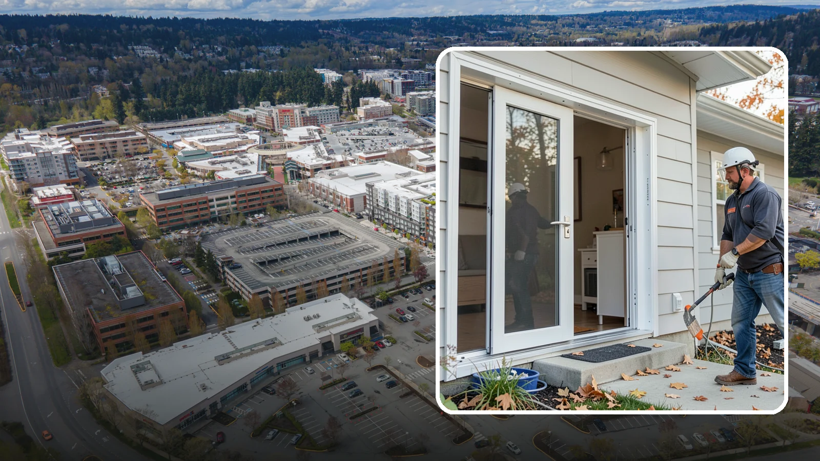 Screen Door Installation in Redmond, King County, WA - Screen doors that invite fresh Northwest air inside while keeping insects out.