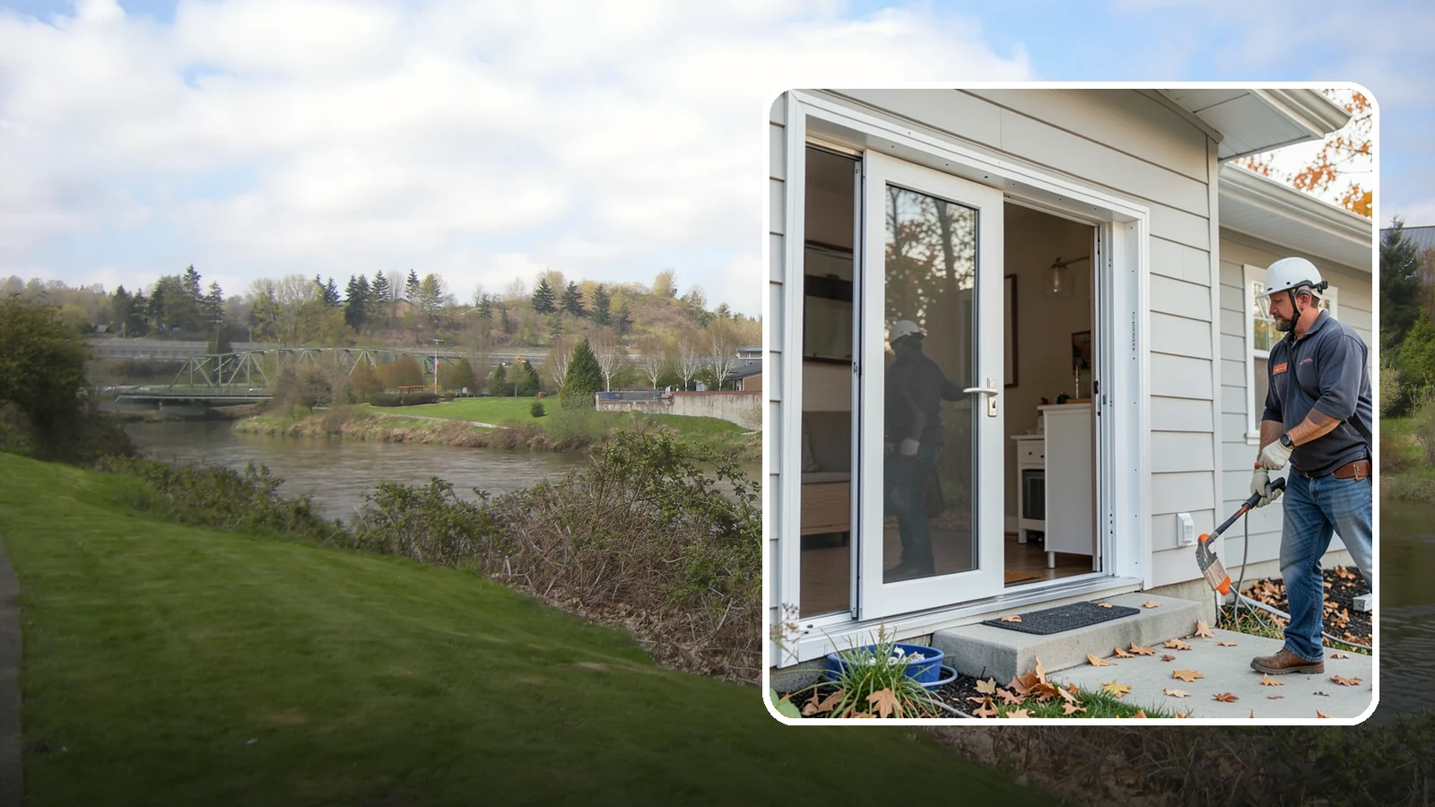 Screen Door Installation in Tukwila, King County, WA - Screen doors that invite fresh Northwest air inside while keeping insects out.