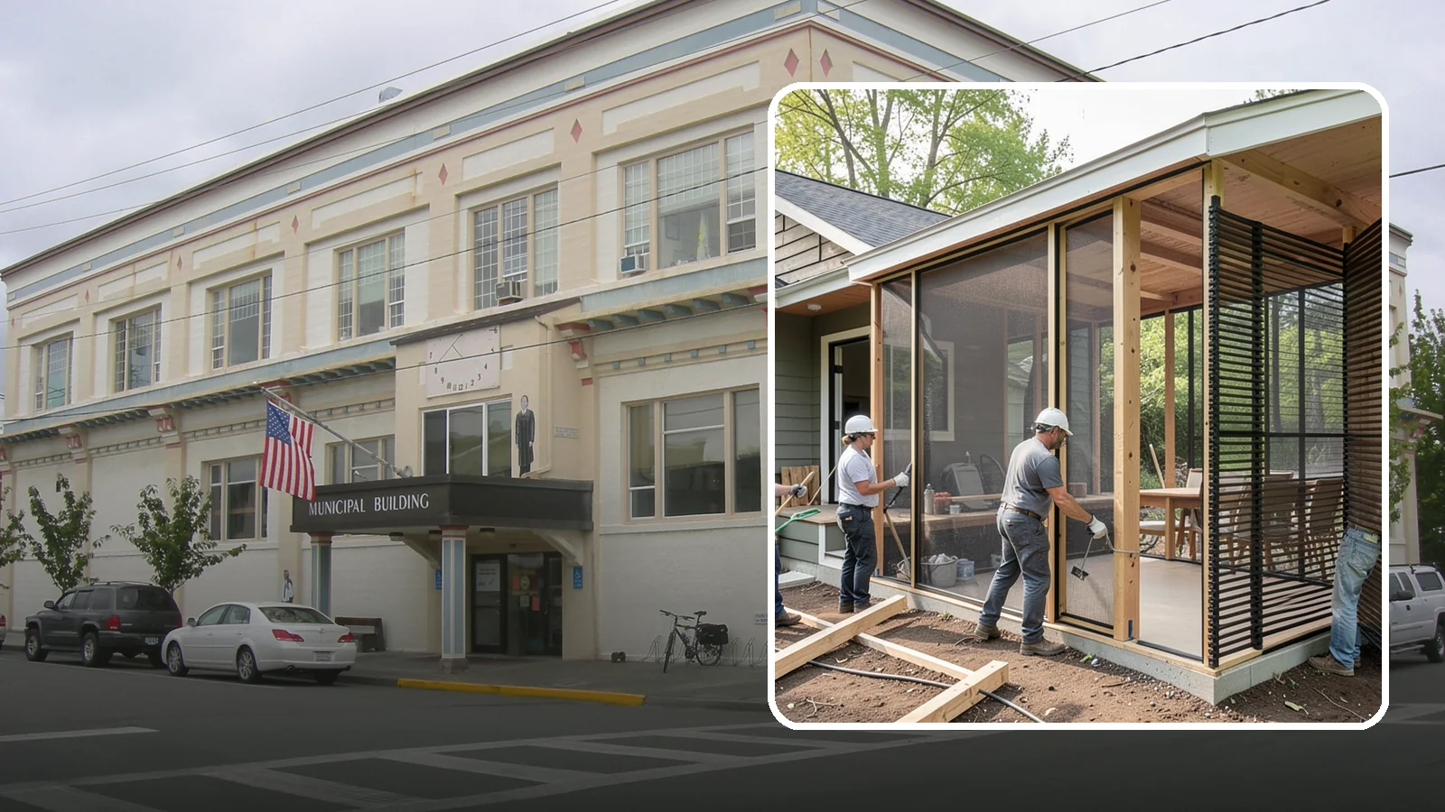 Screen Room Construction in Anacortes, Skagit County, WA - A screened enclosure that keeps insects out while letting fresh air flow through.