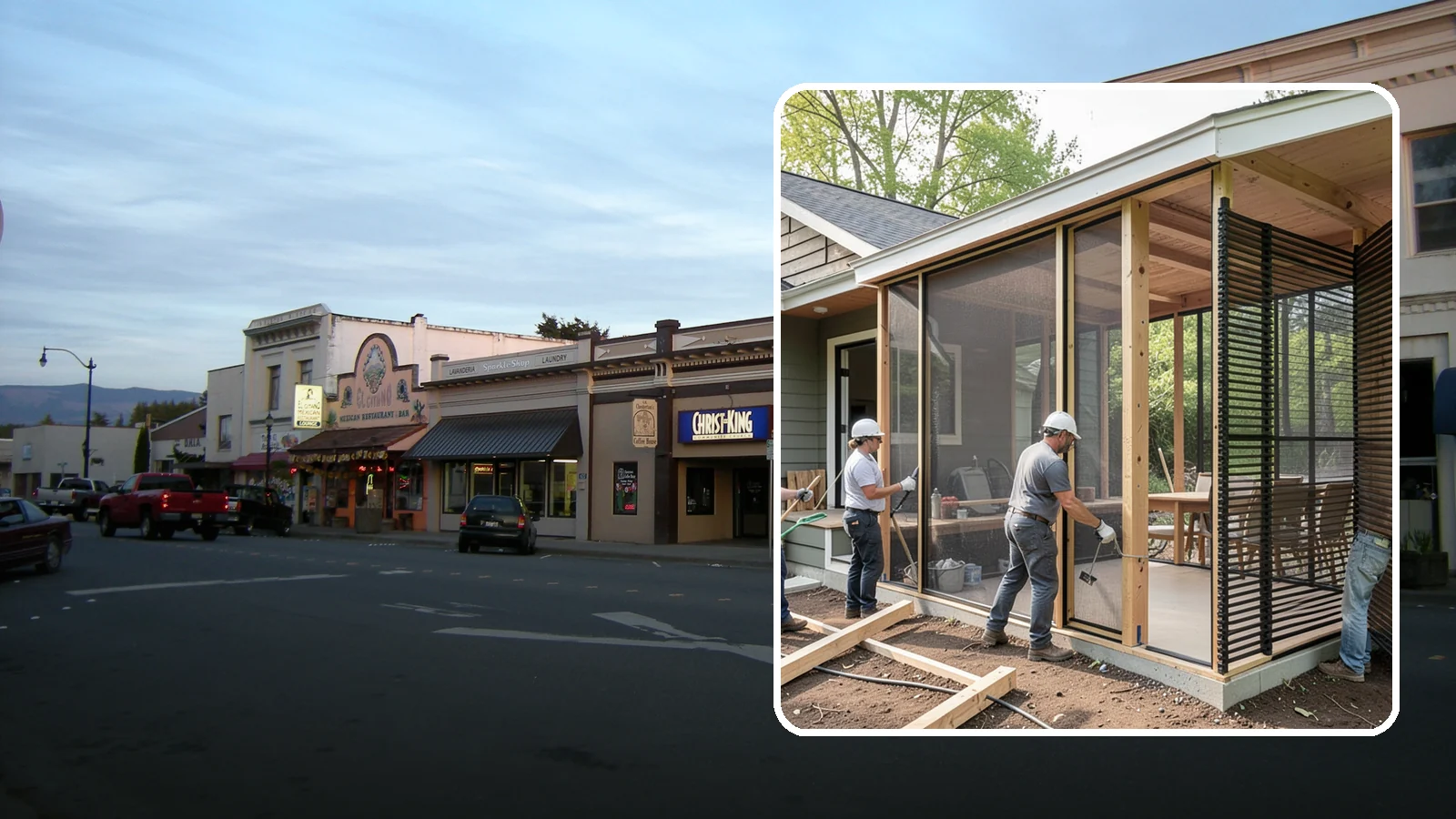 Screen Room Construction in Burlington, Skagit County, WA - A screened enclosure that keeps insects out while letting fresh air flow through.