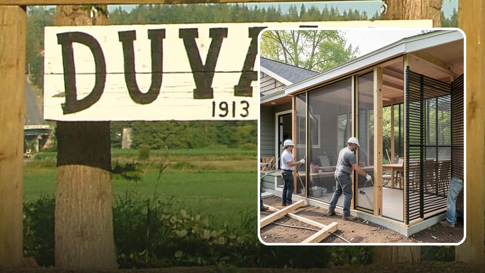 Screen Room Construction in Duvall, King County, WA - A screened enclosure that keeps insects out while letting fresh air flow through.