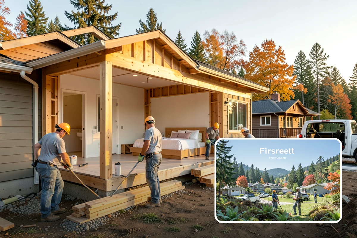 Screen Room Construction in Fircrest, Pierce County, WA - Bug-free enjoyment of fresh outdoor air