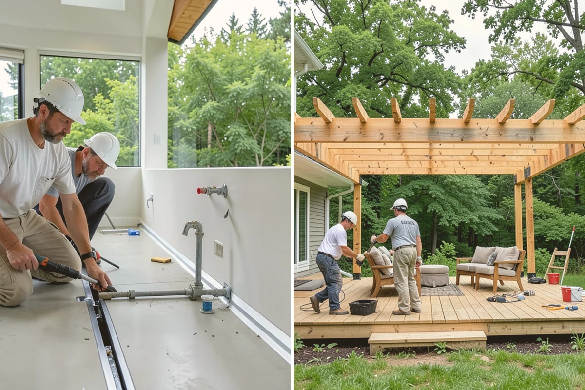 Screen Room Construction in Kirkland, King County, WA - Design the screen room over your porch or patio
