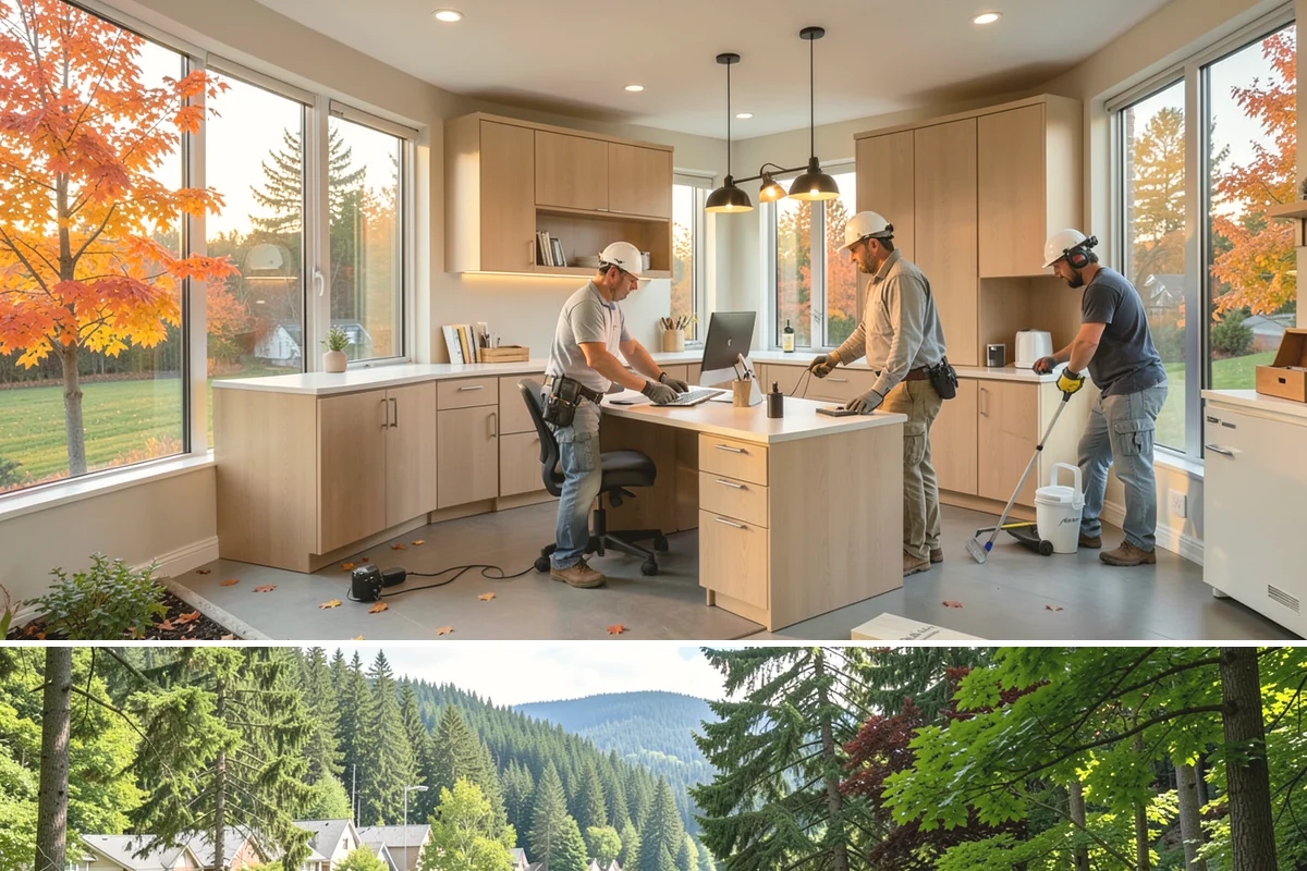 Screen Room Construction in Lake Forest Park, King County, WA - We build screen rooms in late spring so they are ready for the bug-heavy summer evenings.