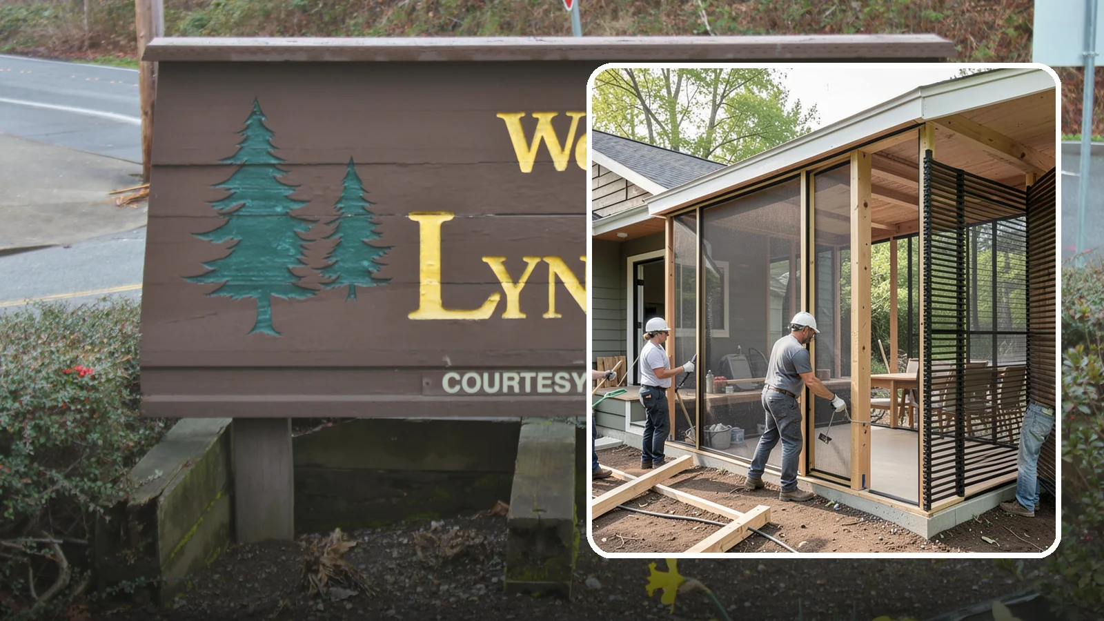 Screen Room Construction in Lynnwood, Snohomish County, WA - A screened enclosure that keeps insects out while letting fresh air flow through.