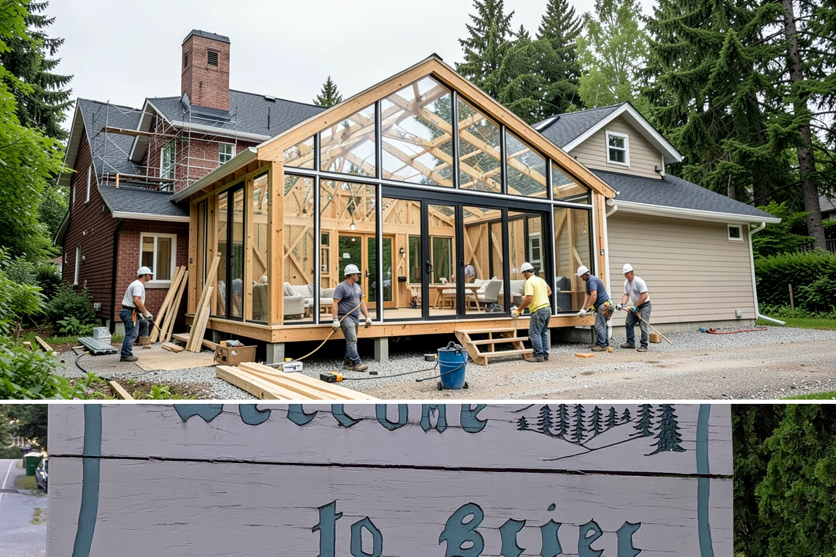 Screened Porch Construction in Brier, Snohomish County, WA - Building in late spring means your screened porch is ready for bug-free enjoyment all summer long.