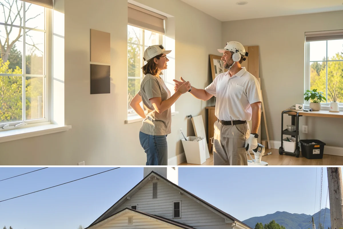 Screened Porch Construction in Concrete, Skagit County, WA - Building in late spring means your screened porch is ready for bug-free enjoyment all summer long.