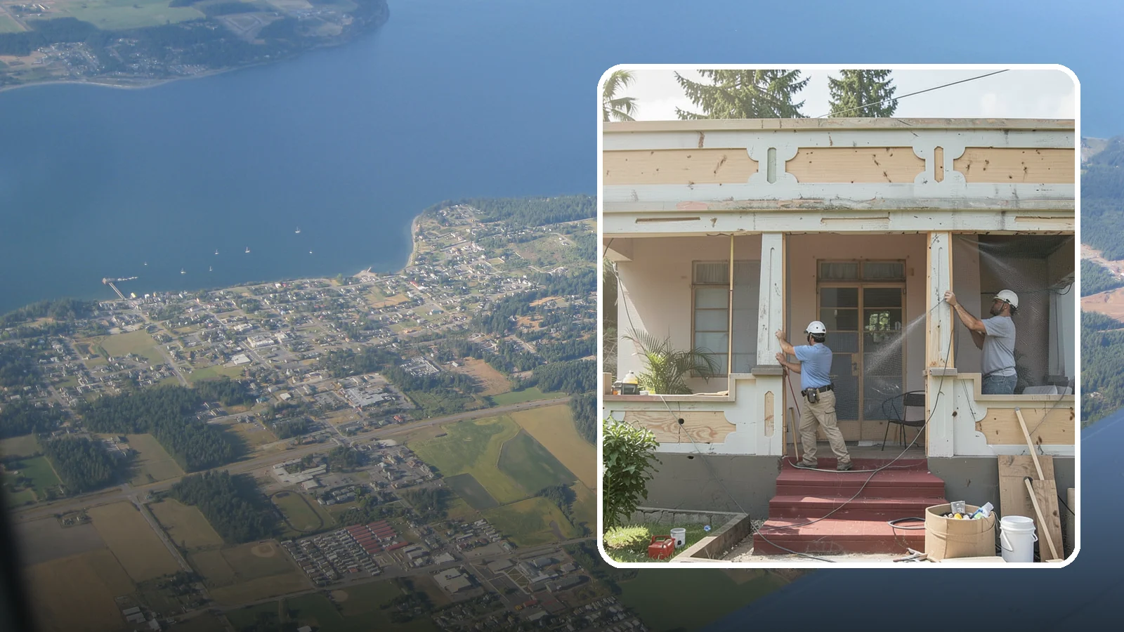 Screened Porch Construction in Coupeville, Island County, WA - Screened porch construction that lets you enjoy fresh air while keeping insects and debris out.
