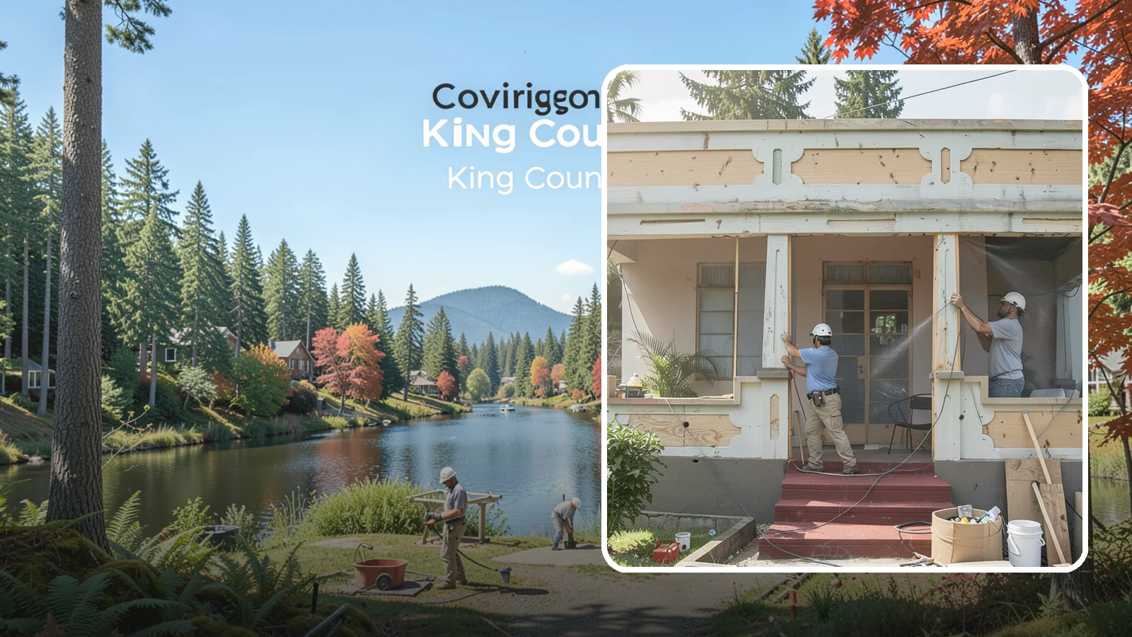 Screened Porch Construction in Covington, King County, WA - Screened porch construction that lets you enjoy fresh air while keeping insects and debris out.