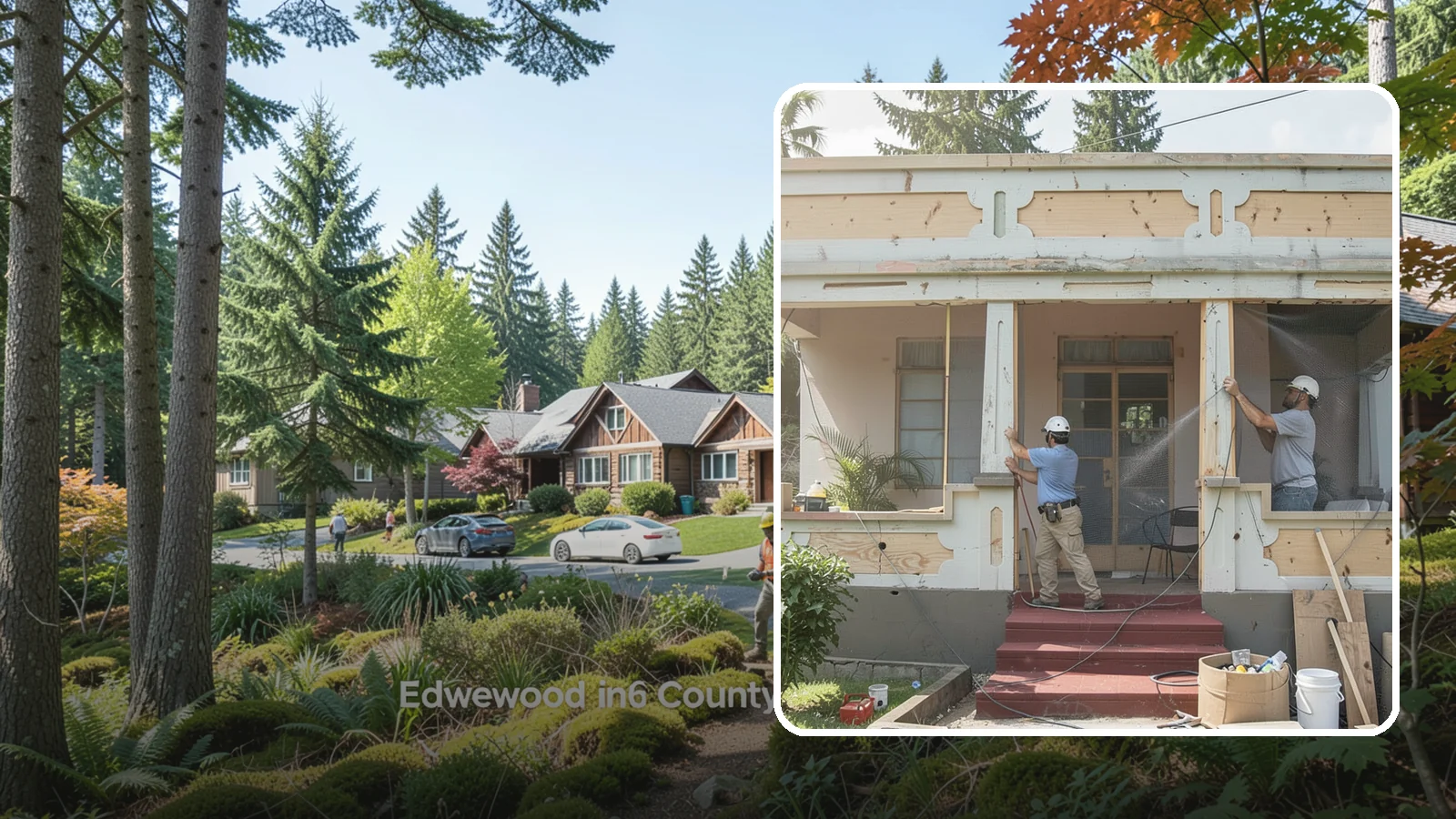 Screened Porch Construction in Edgewood, Pierce County, WA - Screened porch construction that lets you enjoy fresh air while keeping insects and debris out.