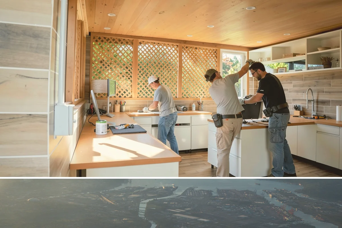 Screened Porch Construction in Fife, Pierce County, WA - Building in late spring means your screened porch is ready for bug-free enjoyment all summer long.