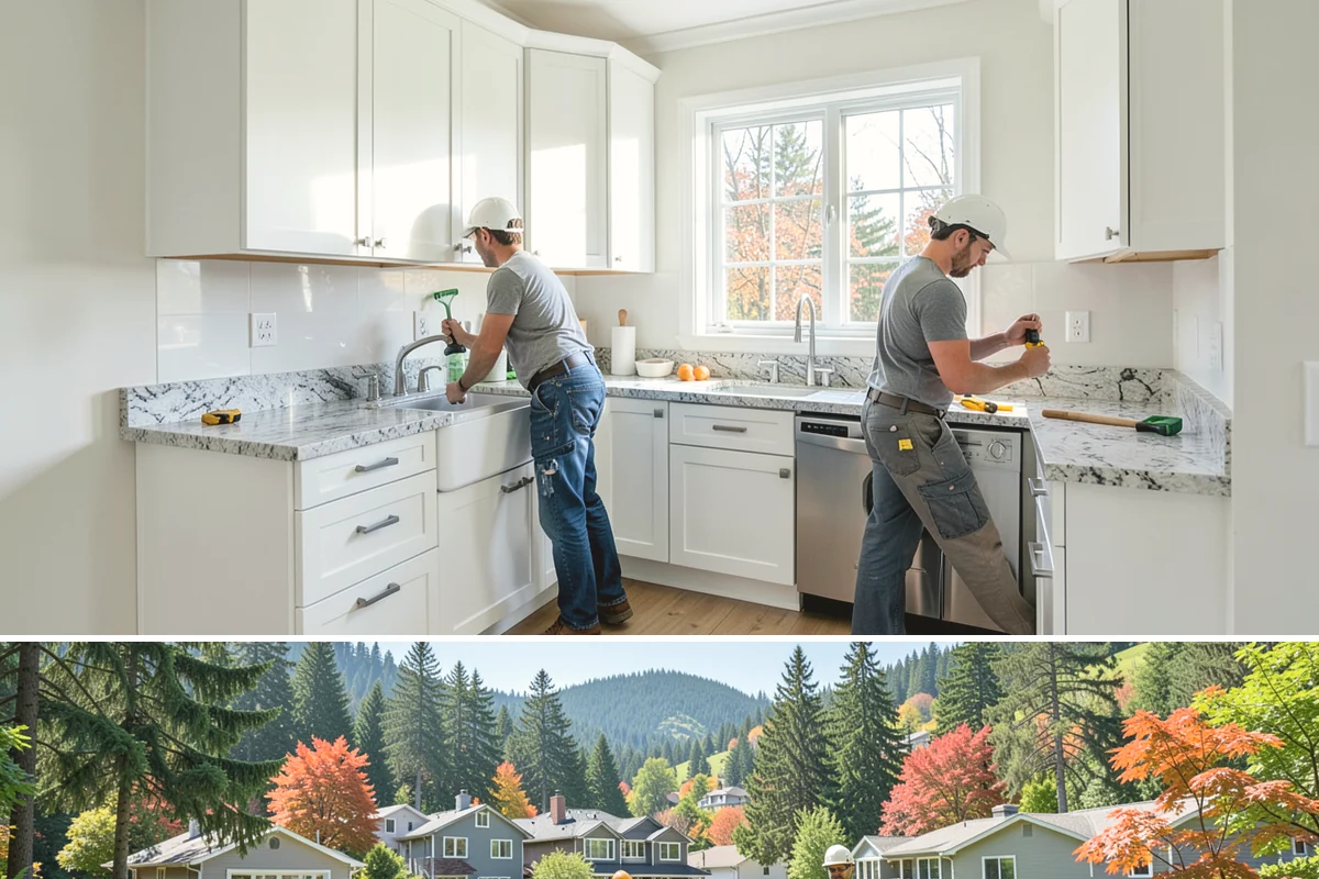 Screened Porch Construction in Fircrest, Pierce County, WA - Building in late spring means your screened porch is ready for bug-free enjoyment all summer long.