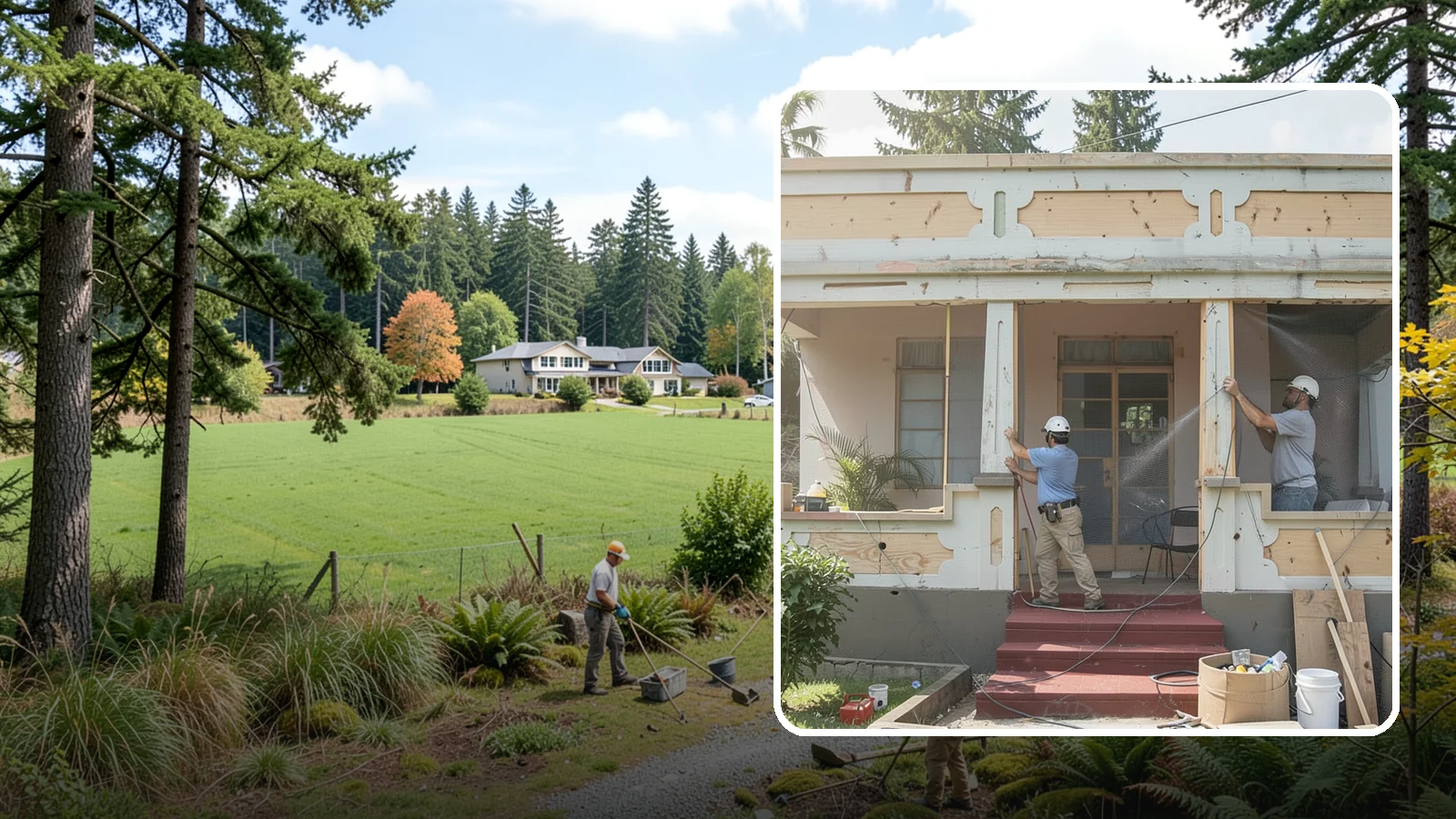 Screened Porch Construction in Lyman, Skagit County, WA - Screened porch construction that lets you enjoy fresh air while keeping insects and debris out.