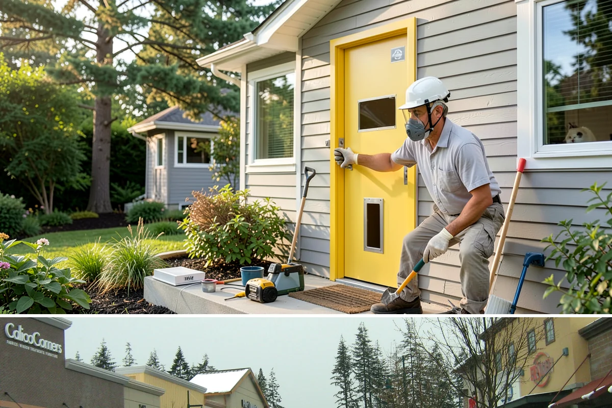 Screened Porch Construction in Mill Creek, Snohomish County, WA - Building in late spring means your screened porch is ready for bug-free enjoyment all summer long.