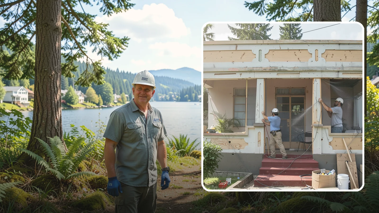 Screened Porch Construction in Milton, King County, WA - Screened porch construction that lets you enjoy fresh air while keeping insects and debris out.