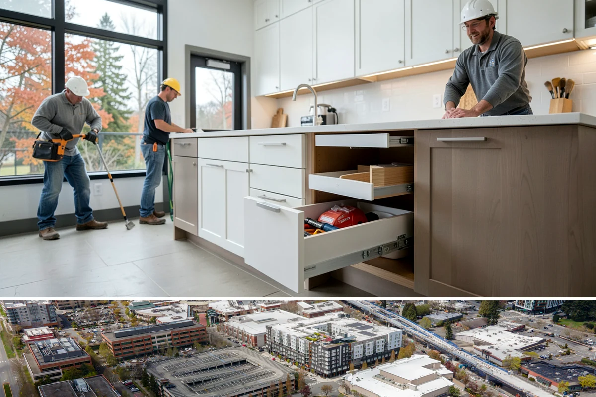 Screened Porch Construction in Redmond, King County, WA - Building in late spring means your screened porch is ready for bug-free enjoyment all summer long.