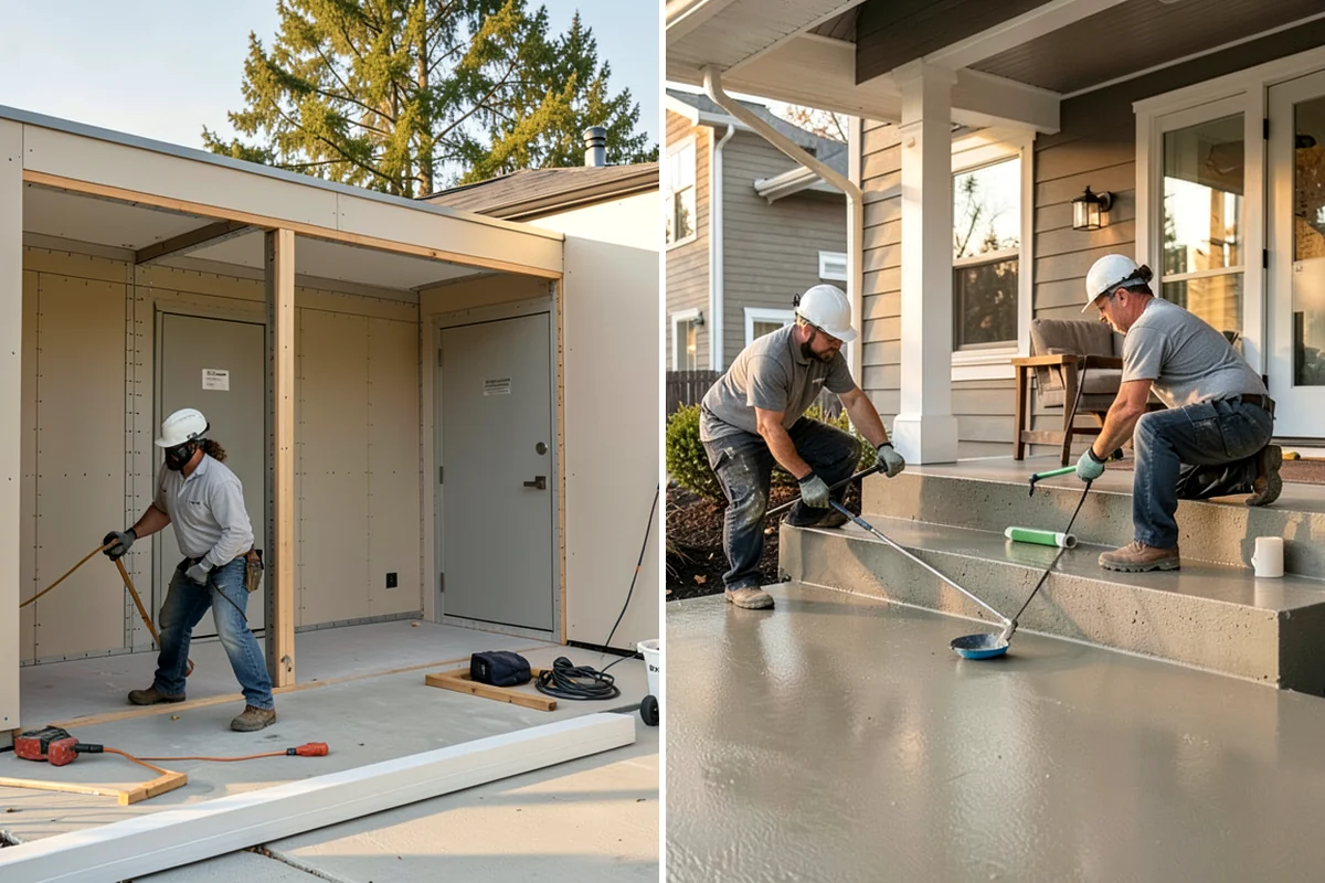 Screened Porch Construction in SeaTac, King County, WA - Design the screened space and roof structure