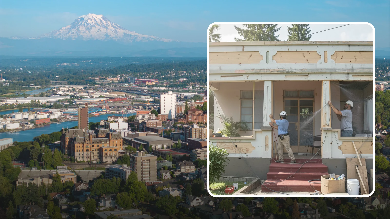 Screened Porch Construction in Tacoma, Pierce County, WA - Screened porch construction that lets you enjoy fresh air while keeping insects and debris out.