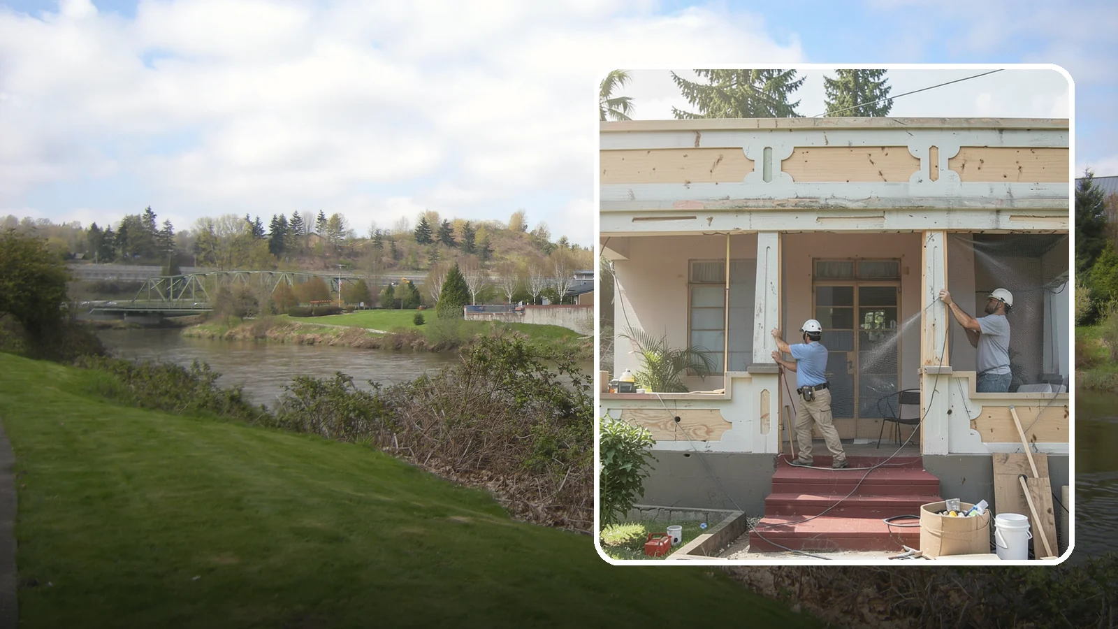 Screened Porch Construction in Tukwila, King County, WA - Screened porch construction that lets you enjoy fresh air while keeping insects and debris out.