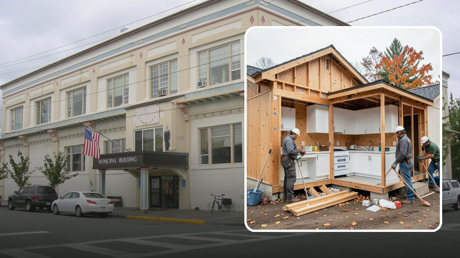 Scullery Construction in Anacortes, Skagit County, WA - Building a scullery or back kitchen to handle prep, cleanup, and mess out of sight of the main kitchen.