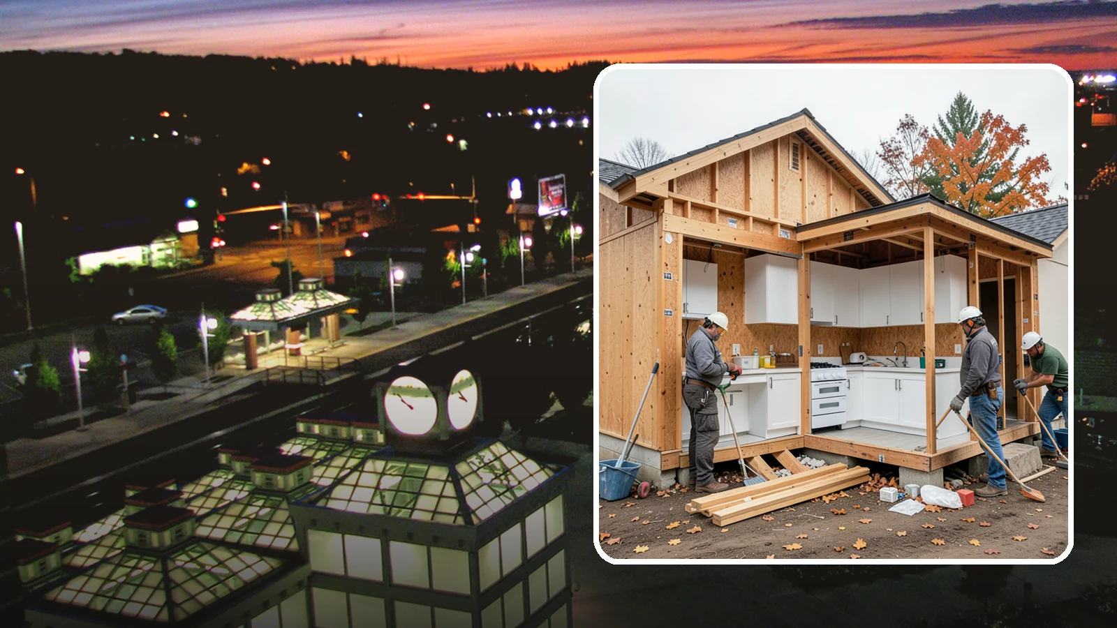 Scullery Construction in Auburn, King County, WA - Building a scullery or back kitchen to handle prep, cleanup, and mess out of sight of the main kitchen.