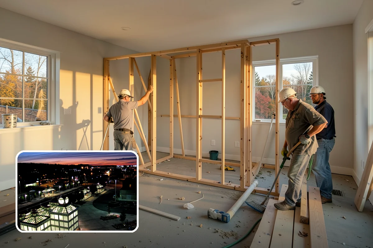 Scullery Construction in Auburn, King County, WA - Messy prep and cleanup kept out of sight