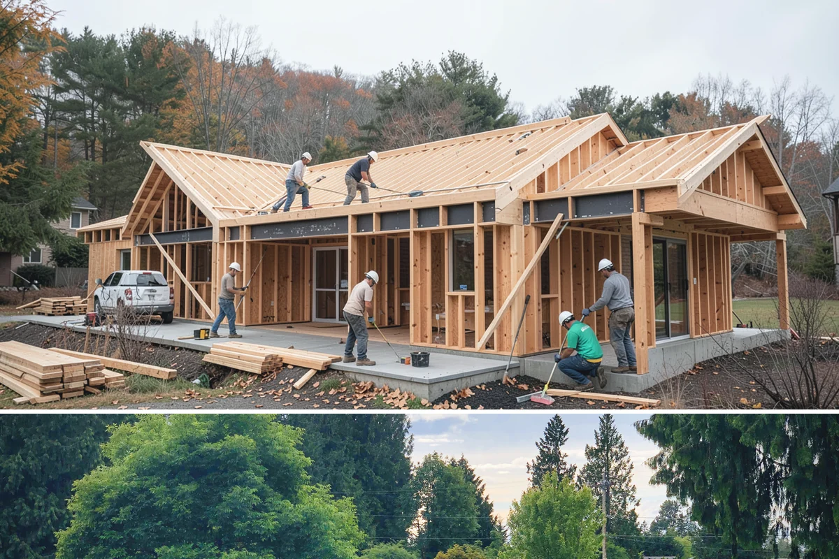 Scullery Construction in Bonney Lake, Pierce County, WA - A scullery build involving utilities is best scheduled in drier months alongside a broader project.