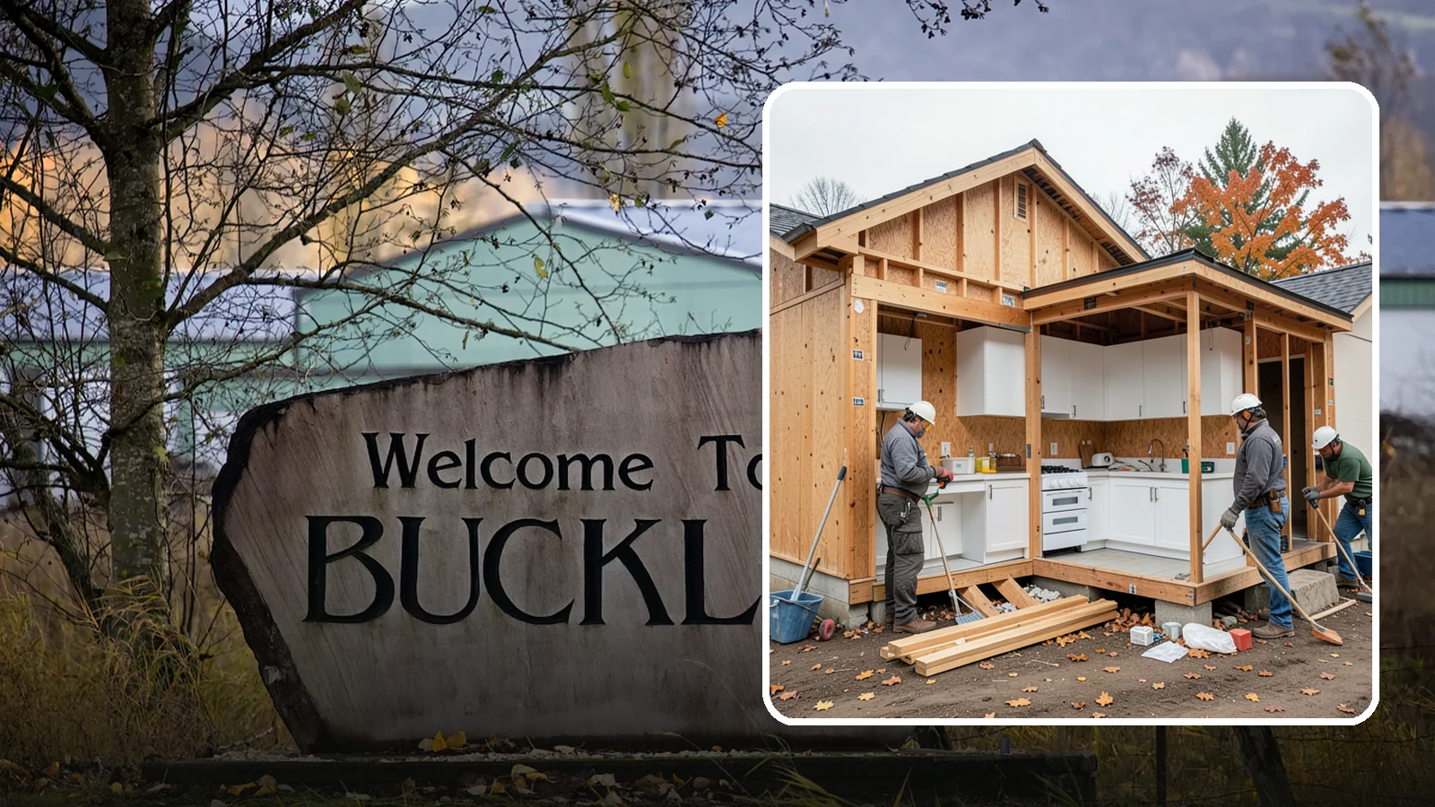 Scullery Construction in Buckley, Pierce County, WA - Building a scullery or back kitchen to handle prep, cleanup, and mess out of sight of the main kitchen.