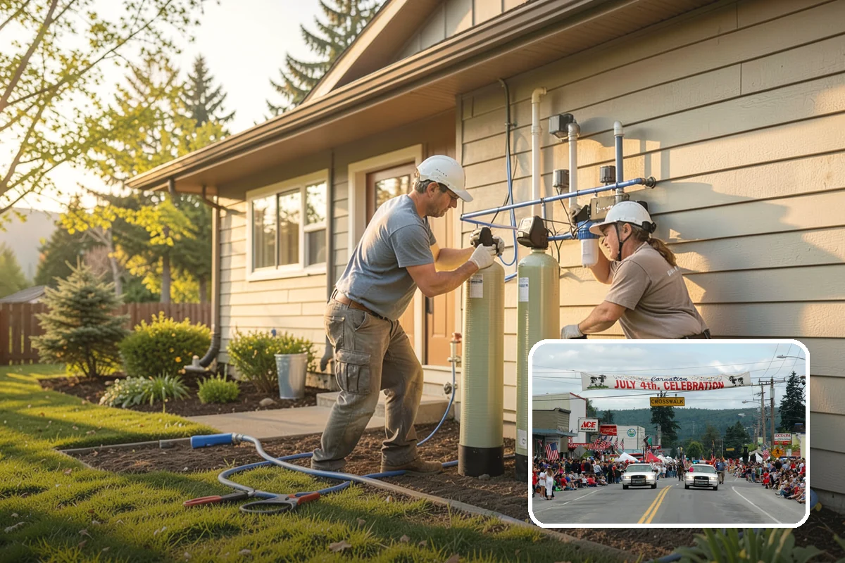 Scullery Construction in Carnation, King County, WA - Messy prep and cleanup kept out of sight