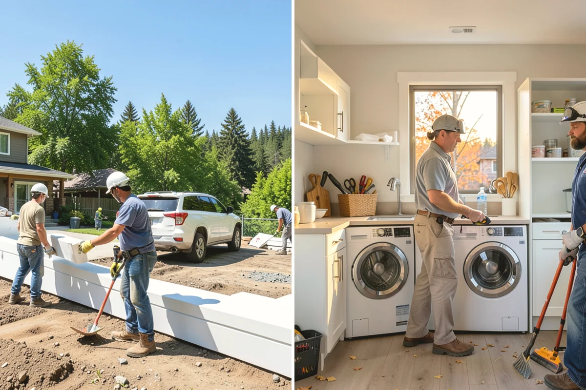 Scullery Construction in Covington, King County, WA - Plan the scullery layout and utilities