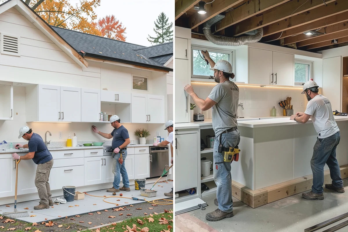 Scullery Construction in Darrington, Snohomish County, WA - Plan the scullery layout and utilities