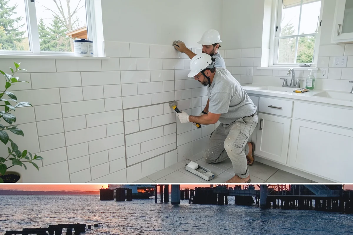 Scullery Construction in Edmonds, Snohomish County, WA - A scullery build involving utilities is best scheduled in drier months alongside a broader project.