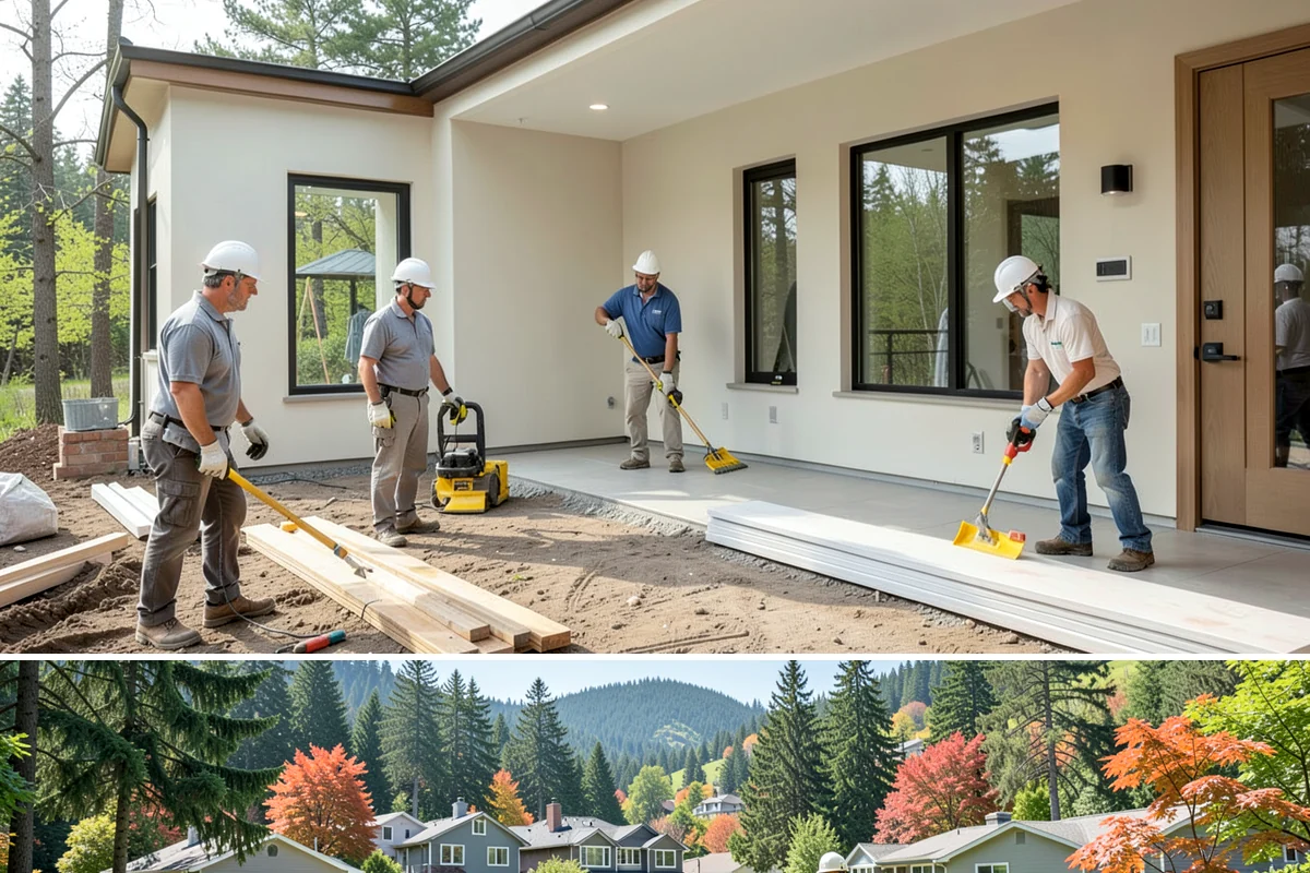 Scullery Construction in Fircrest, Pierce County, WA - A scullery build involving utilities is best scheduled in drier months alongside a broader project.
