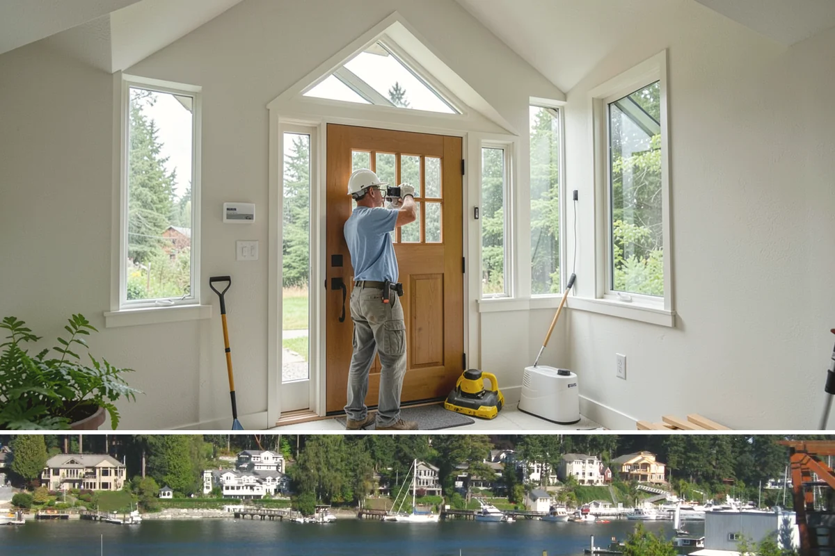 Scullery Construction in Gig Harbor, Pierce County, WA - A scullery build involving utilities is best scheduled in drier months alongside a broader project.