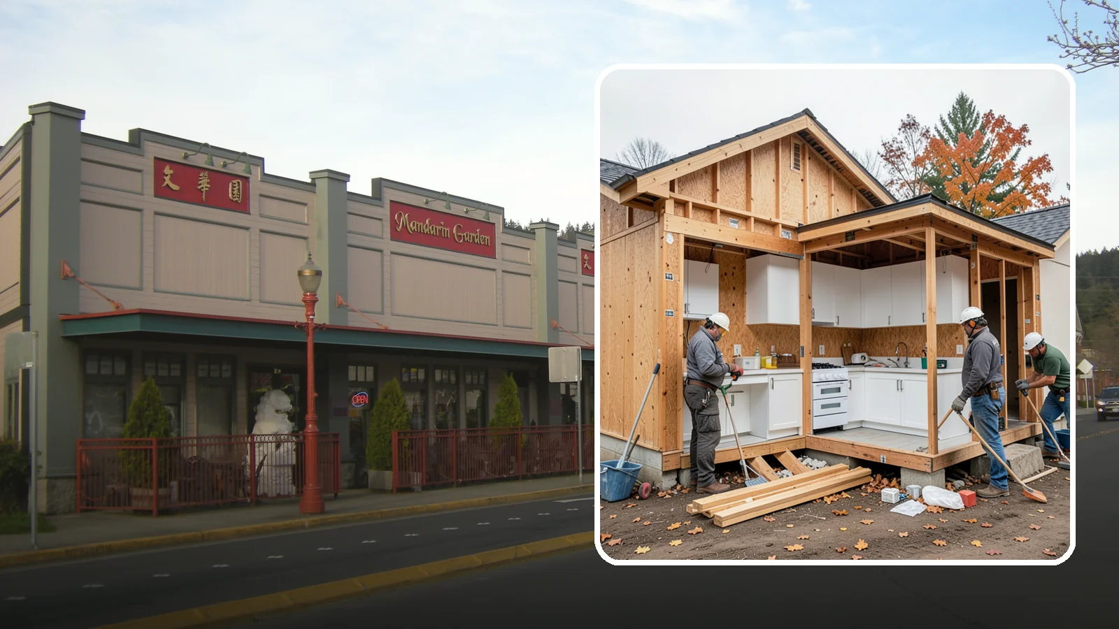 Scullery Construction in Issaquah, King County, WA - Building a scullery or back kitchen to handle prep, cleanup, and mess out of sight of the main kitchen.