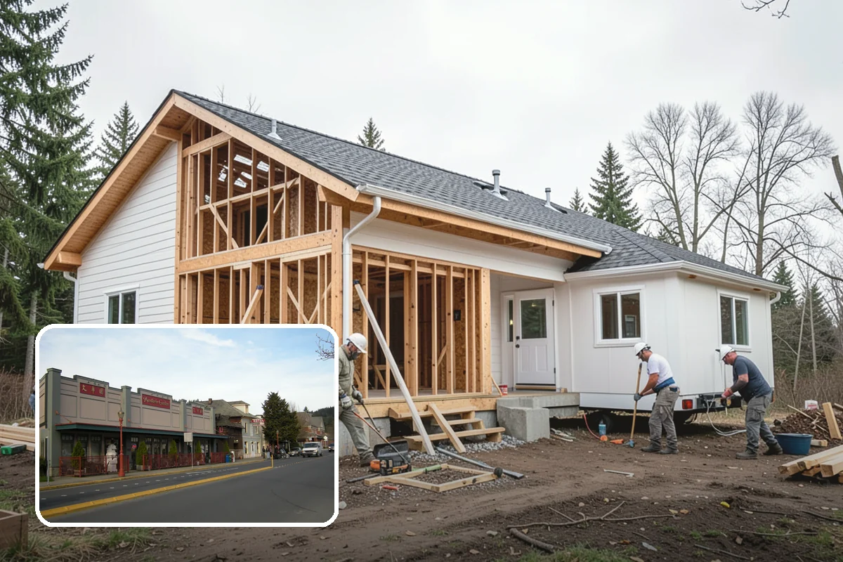 Scullery Construction in Issaquah, King County, WA - Messy prep and cleanup kept out of sight