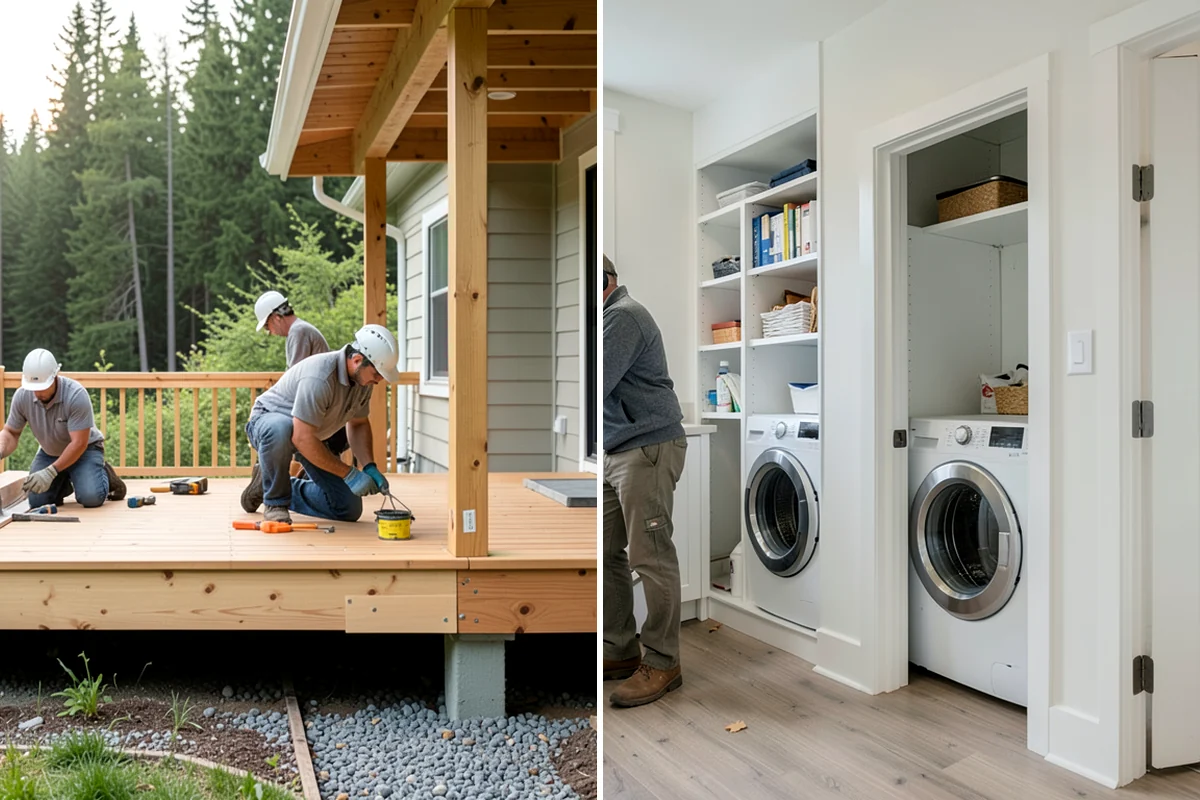 Scullery Construction in Kenmore, King County, WA - Plan the scullery layout and utilities
