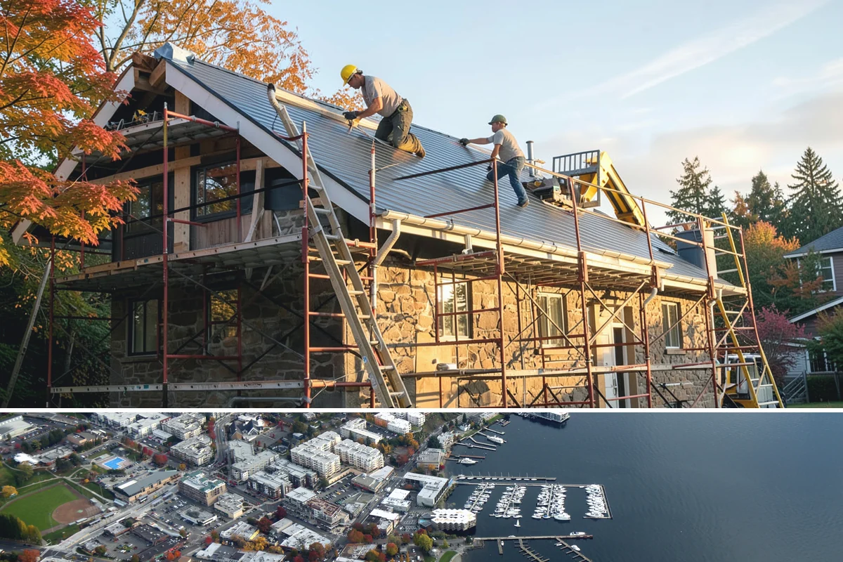 Scullery Construction in Kirkland, King County, WA - A scullery build involving utilities is best scheduled in drier months alongside a broader project.