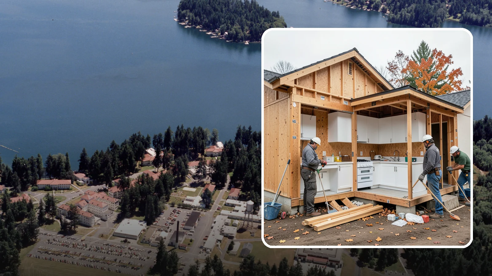 Scullery Construction in Lakewood, Pierce County, WA - Building a scullery or back kitchen to handle prep, cleanup, and mess out of sight of the main kitchen.
