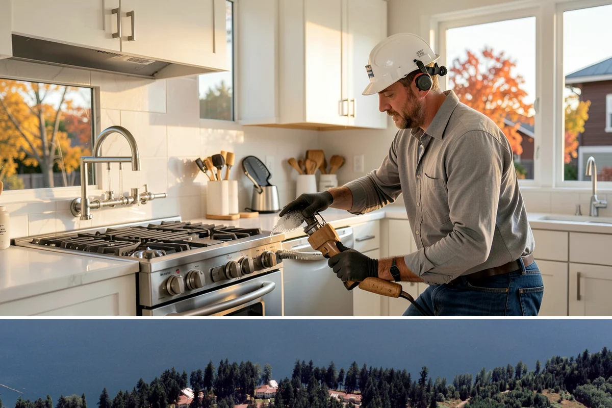 Scullery Construction in Lakewood, Pierce County, WA - A scullery build involving utilities is best scheduled in drier months alongside a broader project.